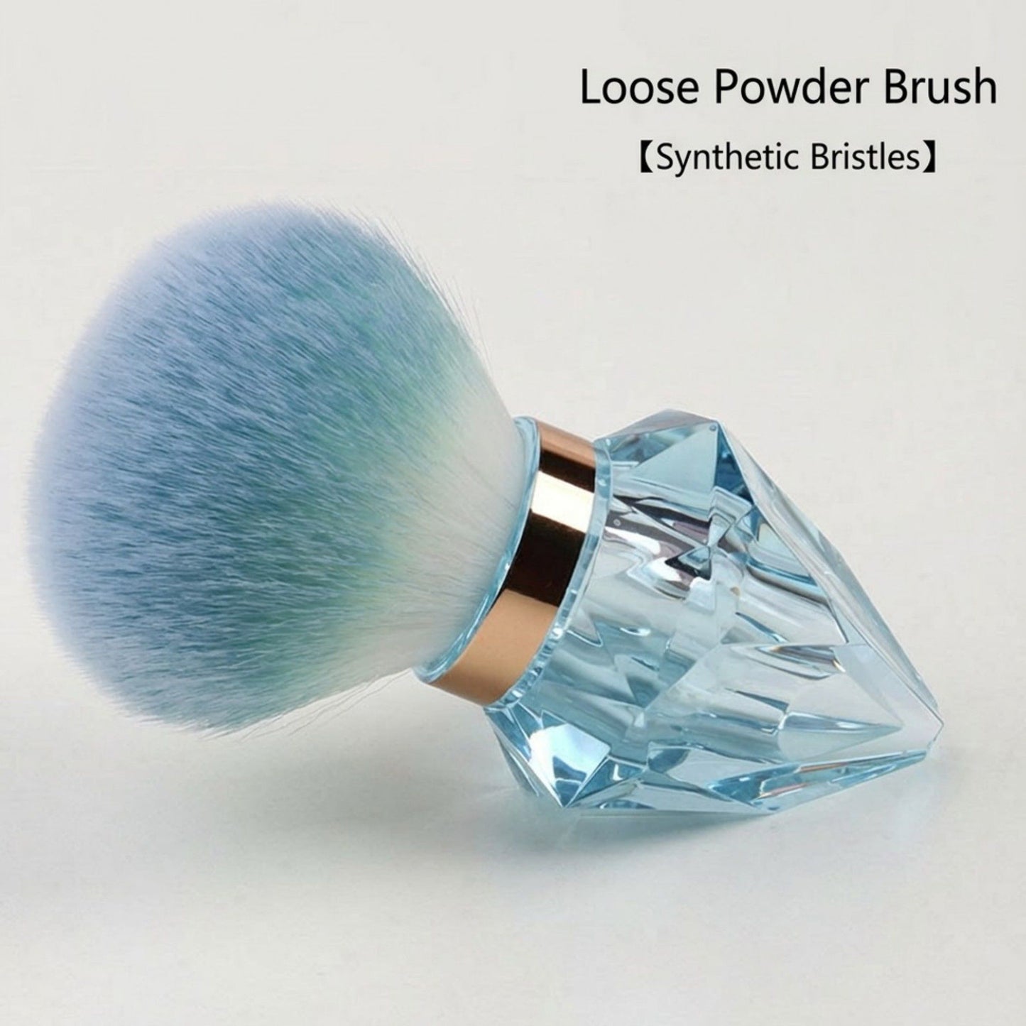 Diamond Handle Powder Brush with Soft Dense Bristles for Face Makeup Application