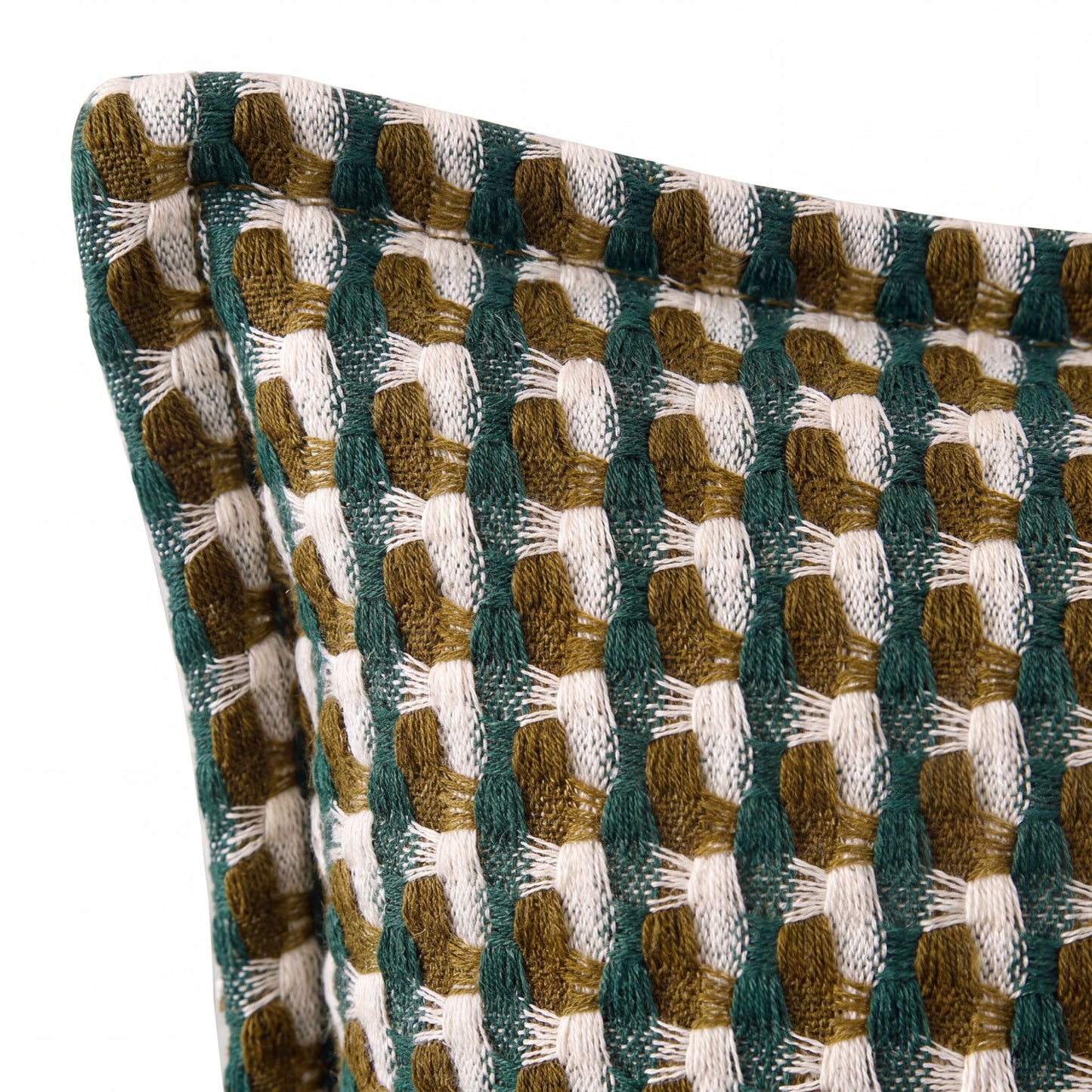 Houndstooth Woven Decorative Throw Pillow Cover Textured Square Cushion Cover with Hidden Zipper