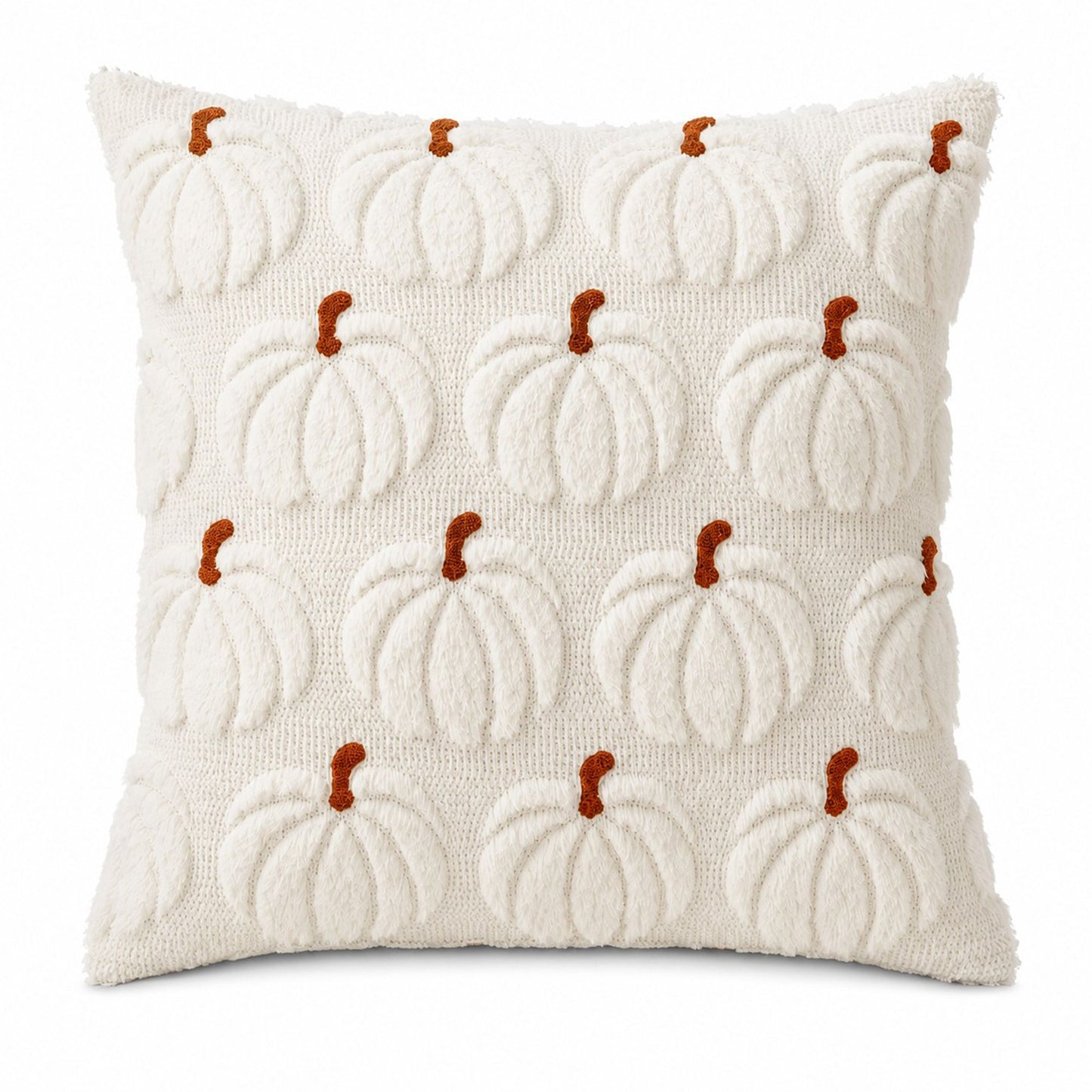 Textured Pumpkin Decorative Throw Pillow Cover for Sofa Bed Chair Fall Decor