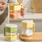 Glass Seasoning Jar with Spoon, Lid and Easy-Grip Handle