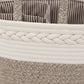 Woven Rope Storage Basket Organizer Bin Soft Cotton Basket for Nursery Shelves Closet Organization