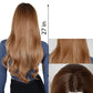 Long Wavy Wigs 27 Inch Middle Part Curly Wig for Daily Party Use