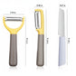 3 Piece Kitchen Prep Tool Set Vegetable Peeler Julienne Peeler Knife Stainless Steel Blades Ergonomic Handle