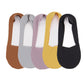 5 Pairs Women Ice Silk Low Cut Liner Socks Deep Cut Design Anti-Slip Cotton Sole Breathable Invisible Socks for Flats
