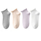 4 Pairs Ultra-Thin Ribbed Ankle Socks Soft Stretch Breathable Design in Multiple Color Combinations
