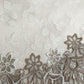 Embroidered Lace Table Runner with Floral Detailing and Scalloped Edges 33.5x33.5 in