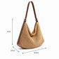 Woven Slouchy Shoulder Tote Bag Soft Oversized Textured Everyday Carryall Handbag
