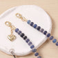Beaded Phone Wrist Strap with Heart Charm