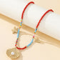 Women's Layered Beaded & Chain Necklace Set