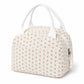 Printed Insulated Lunch Tote Bag with Double Handles and Zip Closure