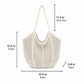 Woven Shoulder Bag - Lightweight Summer Tote for Beach and Vacation