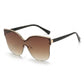 Oversized Rimmed Sunglasses Rounded Frame Elegant Stylish Lightweight Comfortable Fit