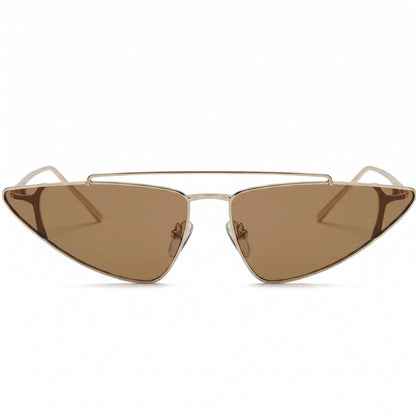 Triangle Cat Eye Sunglasses Retro Oversized Geometric Frame Fashionable Designer Inspired Eyewear