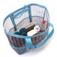 Large Mesh Beach Tote Bag with Shoulder Handles and Pockets
