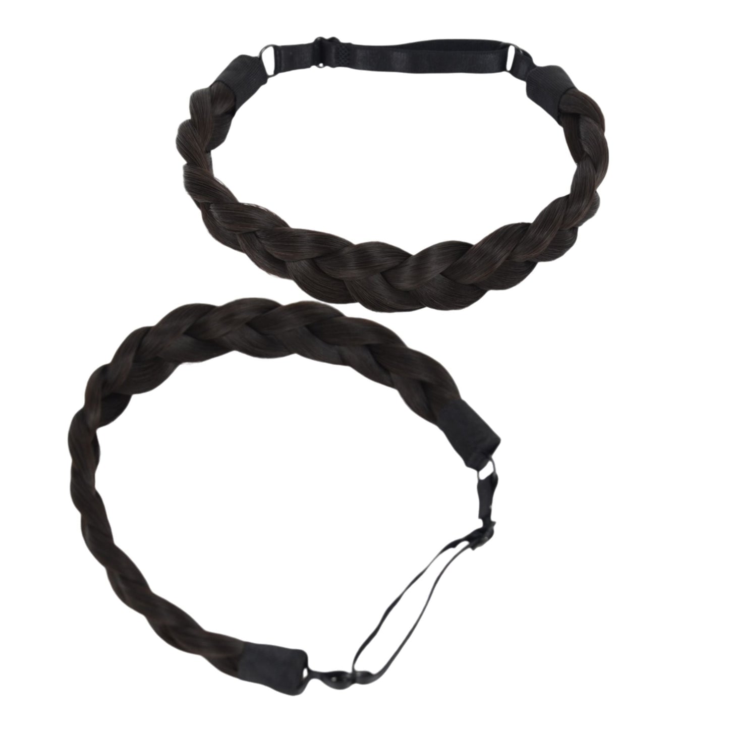 Adjustable Handmade Braided Wig Headband with Fishbone Braid for Women