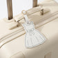 2 Pack Dress Shaped Luggage Tags with Buckle Straps