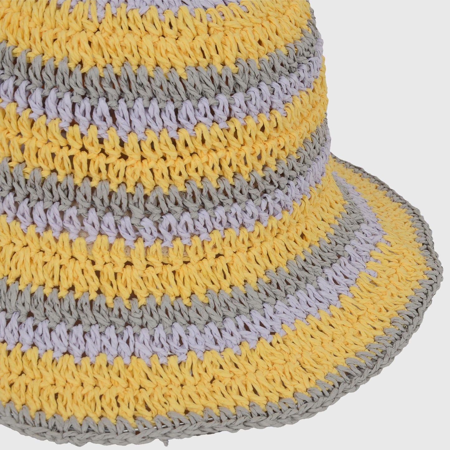 Women's Vibrant Multicolored Crochet Bucket Hat