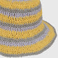 Women's Vibrant Multicolored Crochet Bucket Hat
