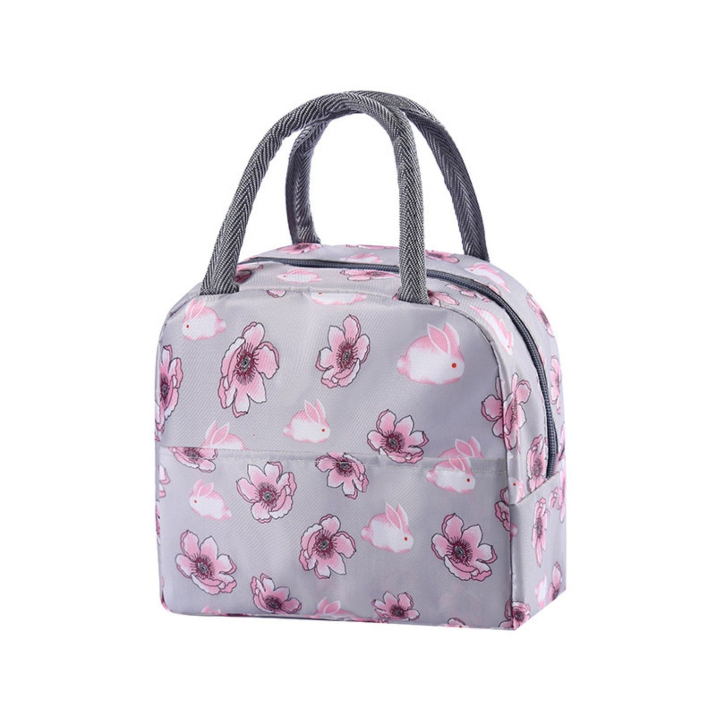 Print Insulated Lunch Bag Portable Reusable Lunch Tote with Handles