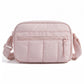 Padded Rectangular Crossbody Bag with Front Zip Pocket and Adjustable Padded Shoulder Strap 8.7x2.8x6.1in