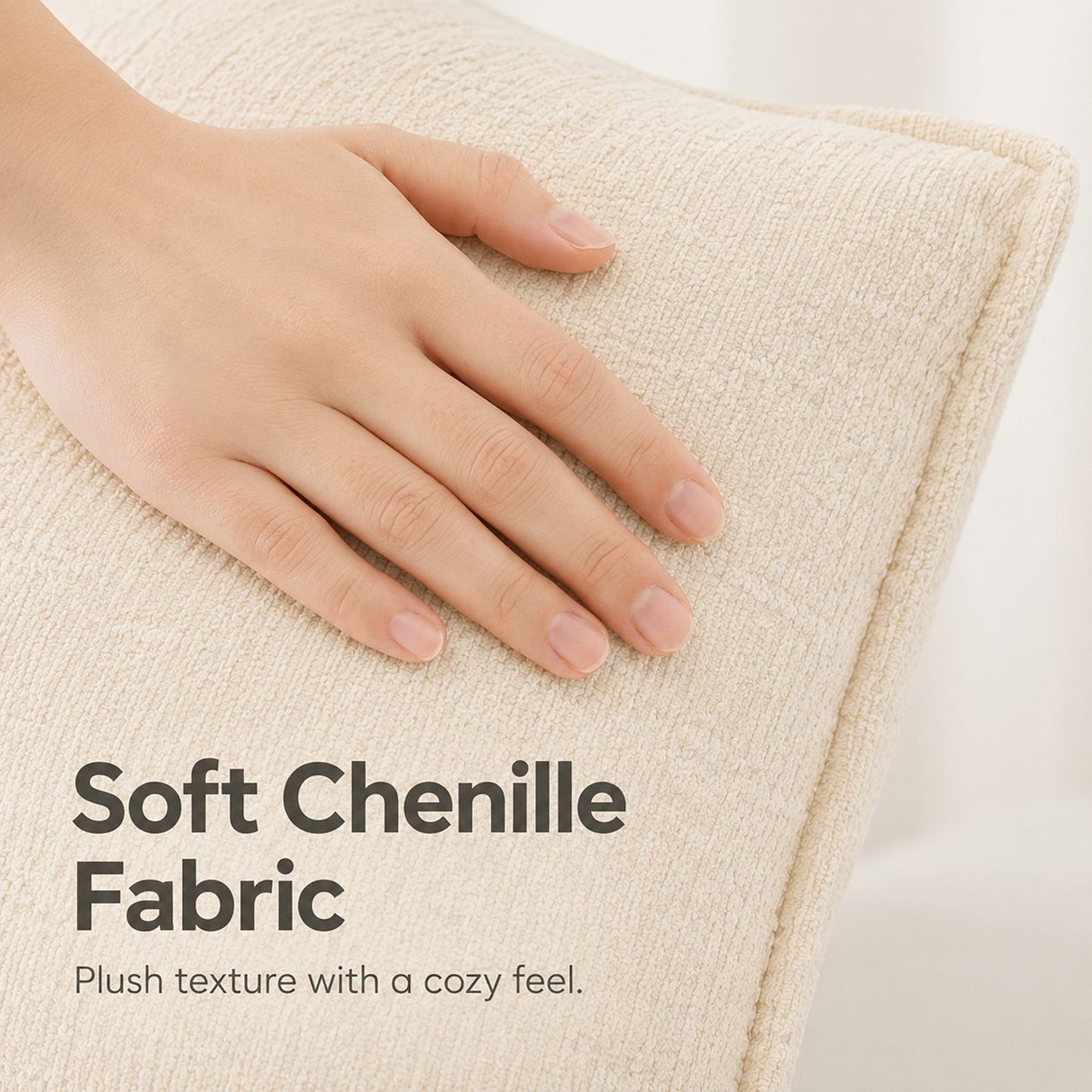 Textured Decorative Throw Pillow Cover Piped Edge Accent Cushion for Sofa Bed Chair