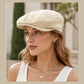 Men's Classic Flat Cap Fine Ribbed Ivy Newsboy Driving Hat