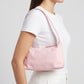 Minimalist Shoulder Bag with Top Zipper and Slim Rectangular Silhouette 8.3x4.7x2in