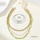 Women's Layered Beaded & Chain Necklace Set