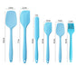 6-Piece Silicone Spatula Set with Handles, Flexible and Durable Kitchen Tools for Cooking and Baking
