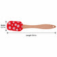 Christmas Silicone Spatula with Wooden Handle for Baking and Cooking
