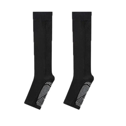 Knee High Grip Socks with Anti-Slip Sole for Barre, Yoga, Dance, and Pilates 2-Pack