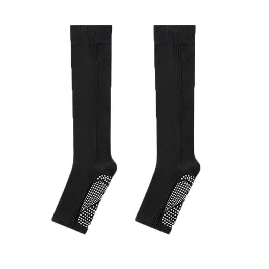 Knee High Grip Socks with Anti-Slip Sole for Barre, Yoga, Dance, and Pilates 2-Pack