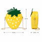 Strawberry Shaped Crossbody Bag with Chain Strap and Zip Closure