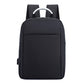 Modern Business Laptop Backpack - Sleek Commuter Daypack with Metallic Handle for Office, School, and Travel