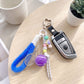 2-Piece Womens Sports Themed Bag Charm with Hanging Clip and Tennis Accessory