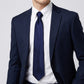 Men's Subtle Ribbed Texture Solid Tie Classic Necktie 57 Inch Length 3.1 Inch Width Formal Business Accessory