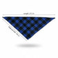 Red Plaid Pet Bandana Scarf Tie-On Triangle Neck Accessory Classic Buffalo Check