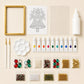 DIY Jeweled Christmas Tree Art Kit with Frame and Craft Supplies