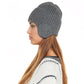 Warm Winter Knitted Beanie Hat with Earflap Daily Headwear