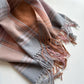 Plaid Tassel Trim Faux Cashmere-Like Winter Warm Scarf - 77IN¡Á26IN
