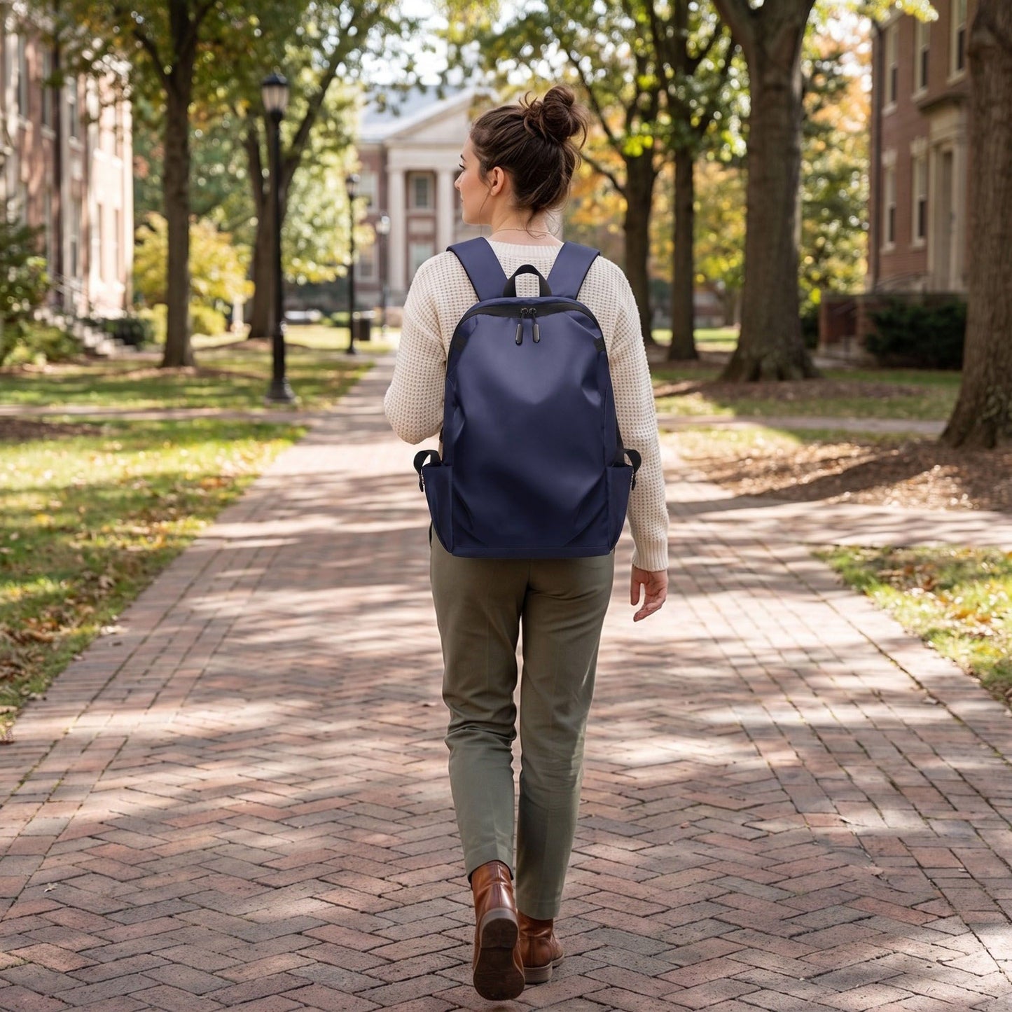 Sleek Essential Laptop Backpack - Versatile Daypack for Travel, School, and Office