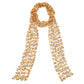 Sequin Floral Skinny Scarf Mesh Neck Wrap