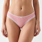 2 Pack Ribbed Lace Trim Thong Underwear