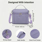 Oxford Fabric Crossbody Utility Bag with Double Zipper Closure and Adjustable Shoulder Strap
