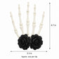 Halloween Skeleton Hand Rose Hair Clips 2pc