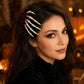 Halloween Skeleton Hand Rose Hair Clips 2pc