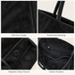 Faux Suede Tote Bag with Double Shoulder Handles Magnetic Closure and Interior Pockets