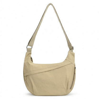 Nylon Crossbody Bag with Adjustable Strap Lightweight Shoulder Sling Bag with Zip Pockets