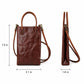 Mini Tote Bag with Top Handles and Adjustable Crossbody Strap