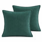 2 Pack Soft Ribbed Corduroy Throw Pillow Covers 18 x 18 Inch Solid Color